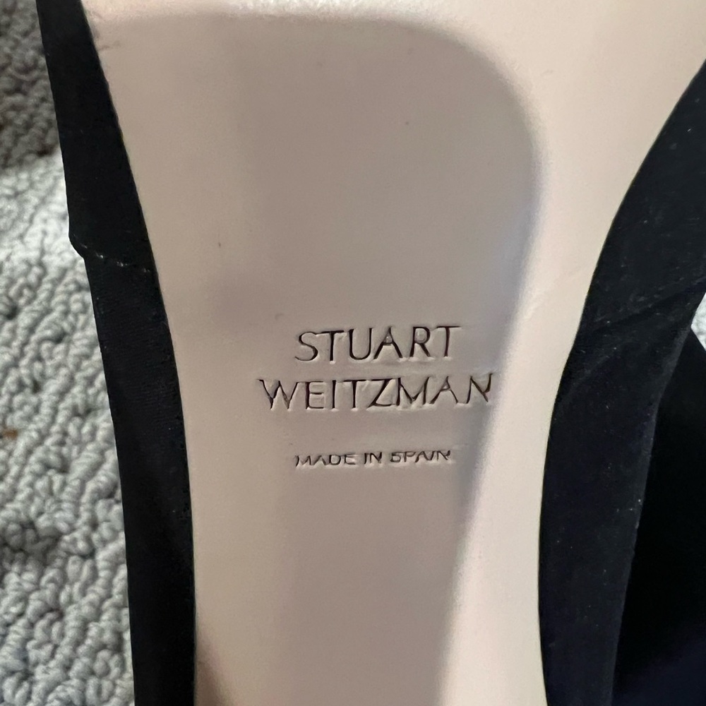 Stuart Weitzman Black Heels Elegant Design